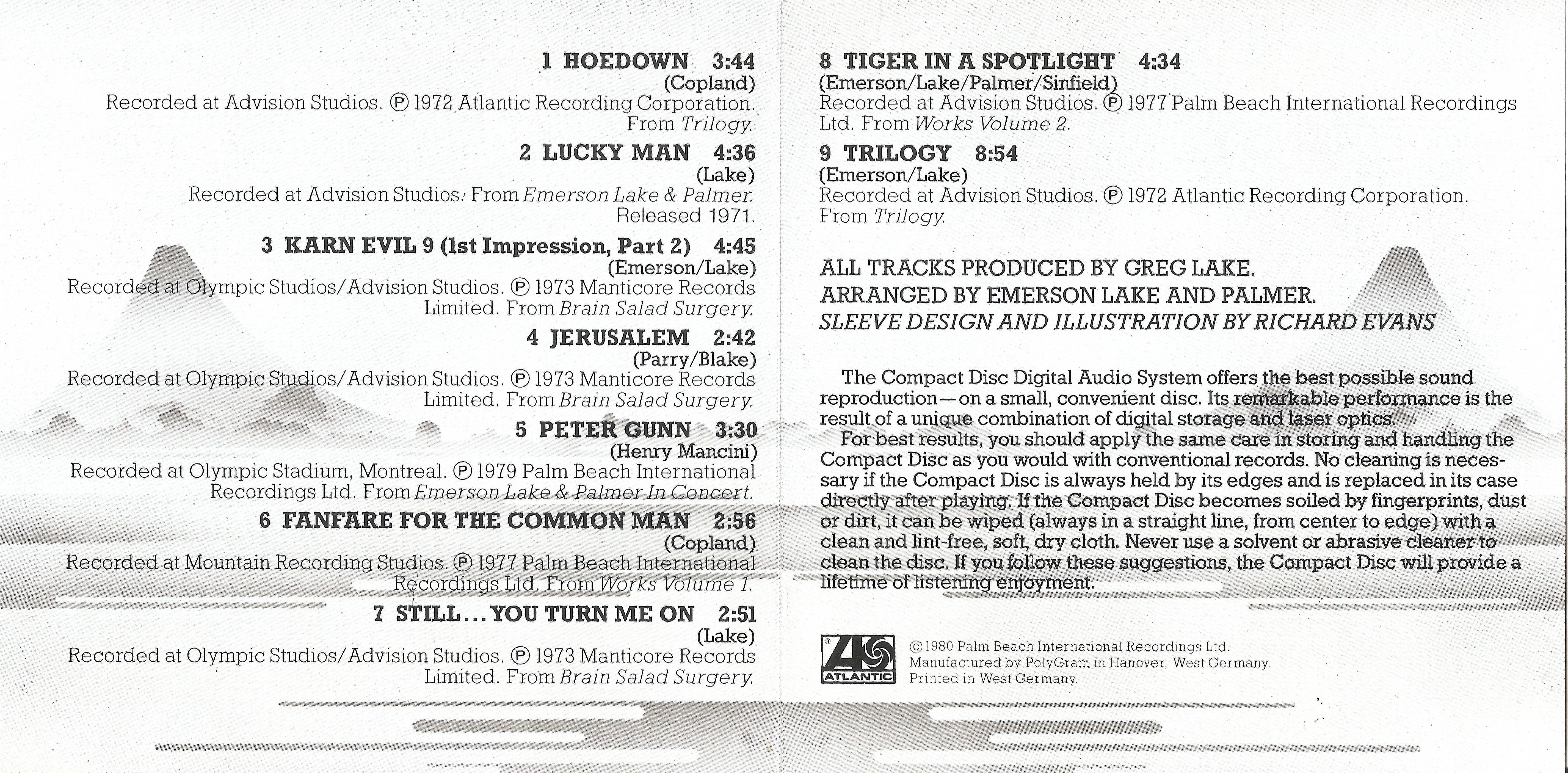 Emerson, Lake and Palmer The Best of ELP [Booklet02 d]